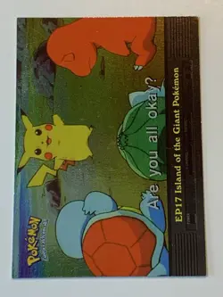 2000 Topps Pokemon TV #EP17 Island of the Giant Pokemon Silver Foil (C) - Image 1