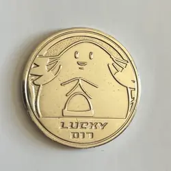 Lucky/Chansey #017 Coin Japanese Silver Metal Pokemon Nintendo Official - Image 1