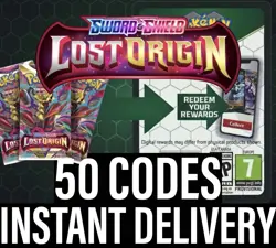 50x Lost Origin Codes Booster Pokemon TCG Live Pack-INSTANT DELIVERY - Image 1