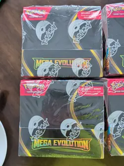 Lot X4 EMPTY Pokemon TCG: Mega Evolution Enhanced Booster Box - Image 2