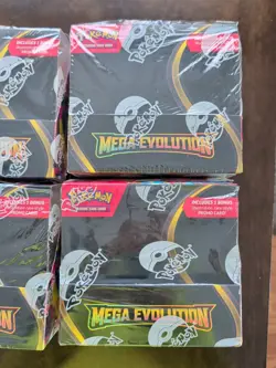 Lot X4 EMPTY Pokemon TCG: Mega Evolution Enhanced Booster Box - Image 3