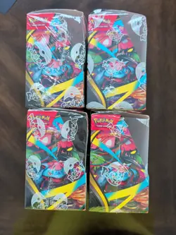 Lot X4 EMPTY Pokemon TCG: Mega Evolution Enhanced Booster Box - Image 4