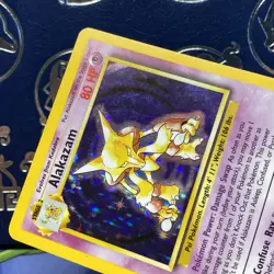 Vintage Pokemon - Base Set - Alakazam - 1/102 Holo Rare LP - Image 4