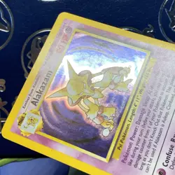 Vintage Pokemon - Base Set - Alakazam - 1/102 Holo Rare LP - Image 5