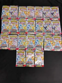 24 EMPTY Pokemon Prismatic Evolutions Empty Booster Packs Wrappers Only NO Cards - Image 5