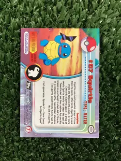 Squirtle 1999 Topps Pokemon #7 TV Animation Edition Foil Free Shipping! - Image 2