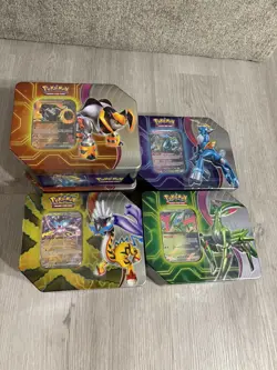 5 Pokemon TCG Walmart Black Friday Paradox Destinies Tins SEALED 5 Packs/Tin - Image 3