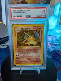 PSA 7 Pokemon Charizard 4/102 Unlimited Base Set Holo Rare TCG - Image 5
