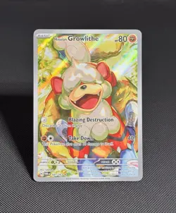 Pokemon TCG: Hisuian Growlithe 181/167 - IR - Twilight Masquerade - *NM* - Image 1