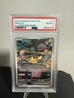 Pokemon Pikachu 173/165 Scarlet & Violet 151 Illustration Rare GEM MINT PSA 10 - Image 1