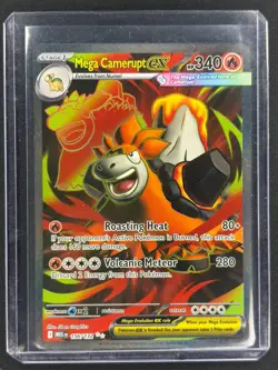 Pokemon Mega Camerupt ex Ultra Rare ME01: Mega Evolution 156/132 NM - Image 1