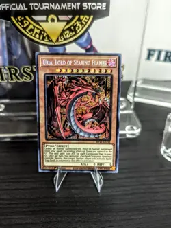Yu-Gi-Oh! Uria, Lord of Searing Flames MP21-EN252 Prismatic Secret Rare - Image 1