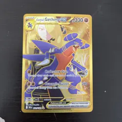 Pokemon Destined Rivals Cynthia's Garchomp EX Gold Hyper Rare Card 241/182 - Image 1