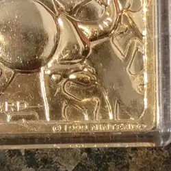 Pokemon Charizard 23k Gold-Plated Card 1999 Authentic Burger King Vintage - Image 3