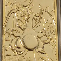 Pokemon Charizard 23k Gold-Plated Card 1999 Authentic Burger King Vintage - Image 5