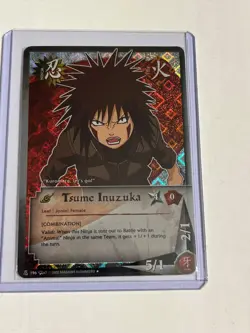 Naruto 196 - Tsume Inuzuka - Diamond Foil - Near Mint Card - Image 1