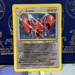Pokemon TCG Scizor Neo Discovery 10/75 Holo Unlimited Rare Card LP - Image 1
