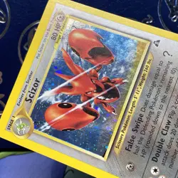 Pokemon TCG Scizor Neo Discovery 10/75 Holo Unlimited Rare Card LP - Image 4