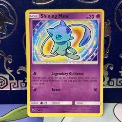 Pokemon Shining Mew 40/73 Shining Legends Holo Rare Card Near Mint Condition - Image 1