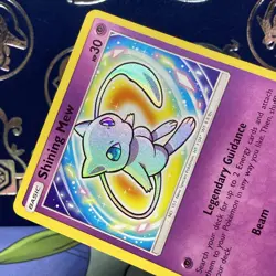 Pokemon Shining Mew 40/73 Shining Legends Holo Rare Card Near Mint Condition - Image 3