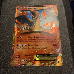 Pokemon Charizard EX Holo Ultra Rare Black Star Promo Card XY17 JUMBO OVERSIZE - Image 1