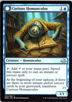 Curious Homunculus U Eldritch Moon 54 LP Magic - Image 1