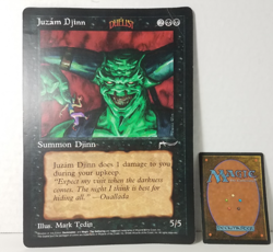 Magic The Gathering Juzam Djinn Oversized 6x9 Duelist 1996 Promo - Image 1