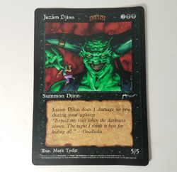 Magic The Gathering Juzam Djinn Oversized 6x9 Duelist 1996 Promo - Image 2