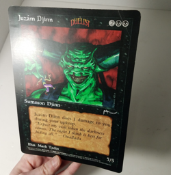 Magic The Gathering Juzam Djinn Oversized 6x9 Duelist 1996 Promo - Image 4