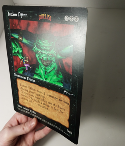 Magic The Gathering Juzam Djinn Oversized 6x9 Duelist 1996 Promo - Image 5