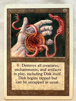 Nevinyrral's Disk - Magic the Gathering MTG Revised - Near Mint - Free Shipping - Image 1