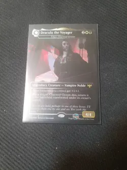 1x FOIL BORDERLESS DRACULA THE VOYAGER - Dominaria - MTG - Magic Edgar, CHarmed - Image 1