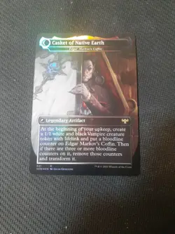 1x FOIL BORDERLESS DRACULA THE VOYAGER - Dominaria - MTG - Magic Edgar, CHarmed - Image 2
