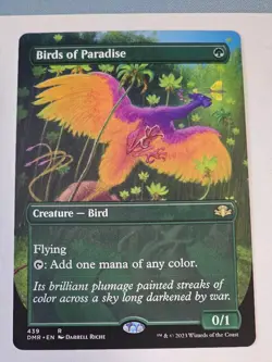 MTG - Birds of Paradise Borderless - Dominaria Remastered - Image 1