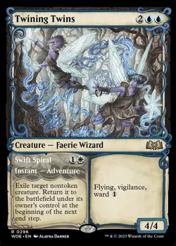 Magic the Gathering (mtg): WOE: Twining Twins (Showcase) - Rare - Foil - Image 1