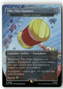 Piko Piko Hammer (Hammer Of Nazhan) SONIC MAGIC MTG NM Rainbow Foil Secret Lair - Image 1