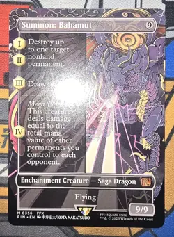 MTG - FIN - Summon: Bahamut (Borderless) #356 - Near Mint Non Foil - Image 1