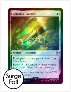 1x Colossus Hammer, Surge Foil, Final Fantasy, Magic MTG NM - Image 1