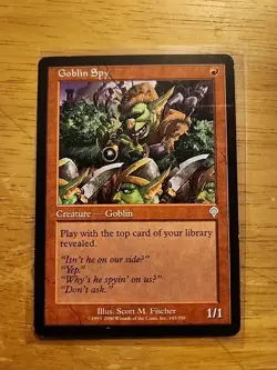 Goblin Spy - Invasion - MTG Magic - Uncommon - Red Creature - Image 1