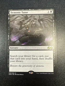 Demonic Tutor Ultimate Masters Regular 093/254 NM JL - Image 1