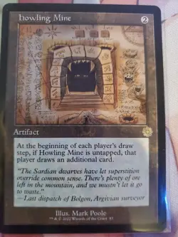 MTG Howling Mine - Schematic Art (BRR) - Image 1