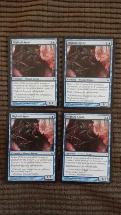 Magic: the Gathering / MtG Blighted Agent x4 New Phyrexia - Image 1