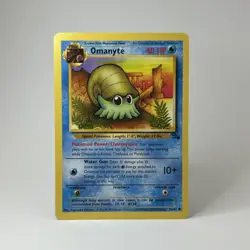 Omanyte Fossil 52/62 Common Non Holo 1999 WOTC Pokemon TCG LP- - Image 1
