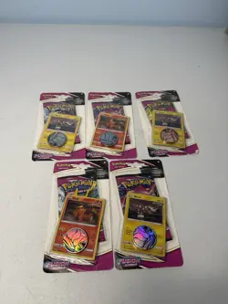 5x Pokemon TCG: Fusion Strike Premium Checklane Blister Blitzle Tepig SEALED - Image 1