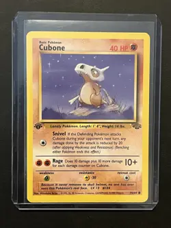 Pokemon Jungle Set 1st Edition Cubone 50/64 LP - Image 3