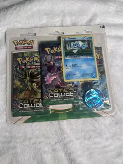 Pokemon TCG XY Fates Collide 3 Pack Blister Froakie Sealed English - Image 1
