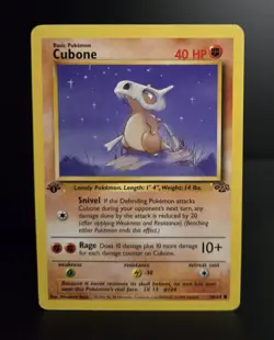Pokemon TCG - CUBONE - 1ST EDITION - 50/64 - WOTC - JUNGLE (1999) - VINTAGE - MP - Image 1