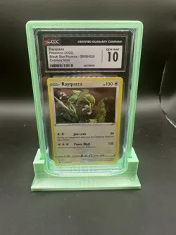 2020 POKEMON Rayquaza SWSH029 Black Star Promo Cosmos Holo CGC 10 GEM MINT - Image 1