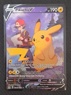 Pokemon Pikachu V TG16/TG30 Swsh11: Lost Origin Trainer Gallery Full Art - Image 1