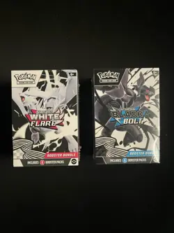Pokemon Black Bolt and White Flare Booster Bundle Set of 2 Sealed - Image 1